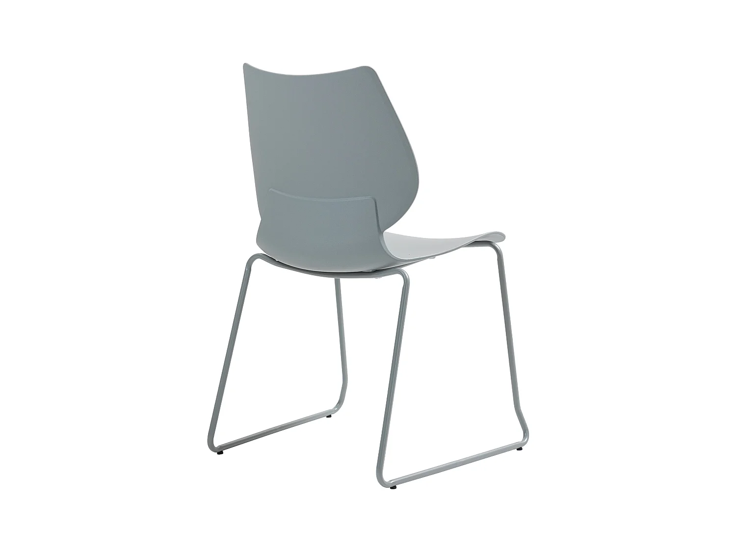 Chaise de conférence - Plastique - Gris - Houma