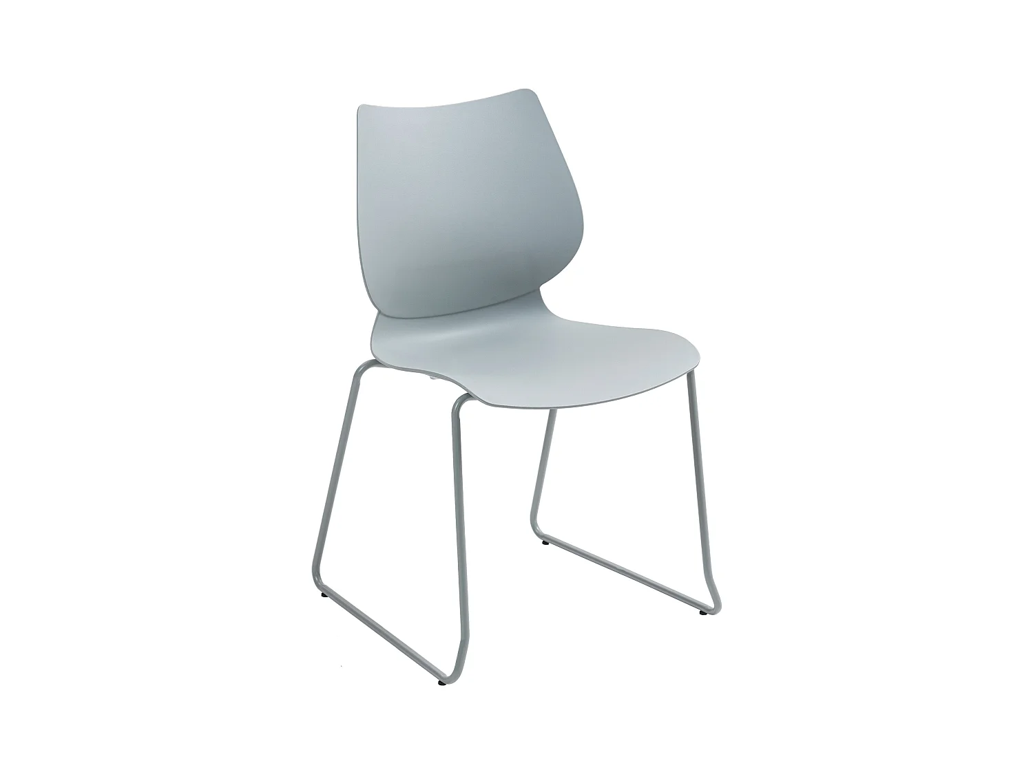 Chaise de conférence - Plastique - Gris - Houma
