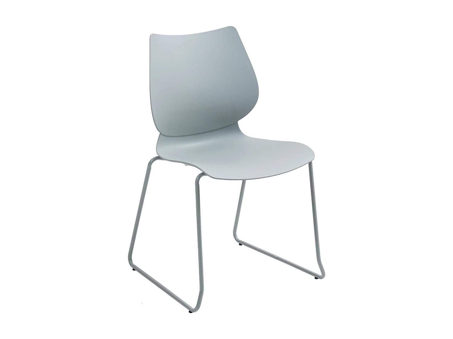 Chaise de conférence - Plastique - Gris - Houma