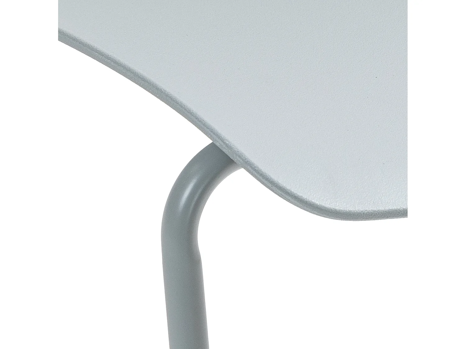 Chaise de conférence - Plastique - Gris - Houma