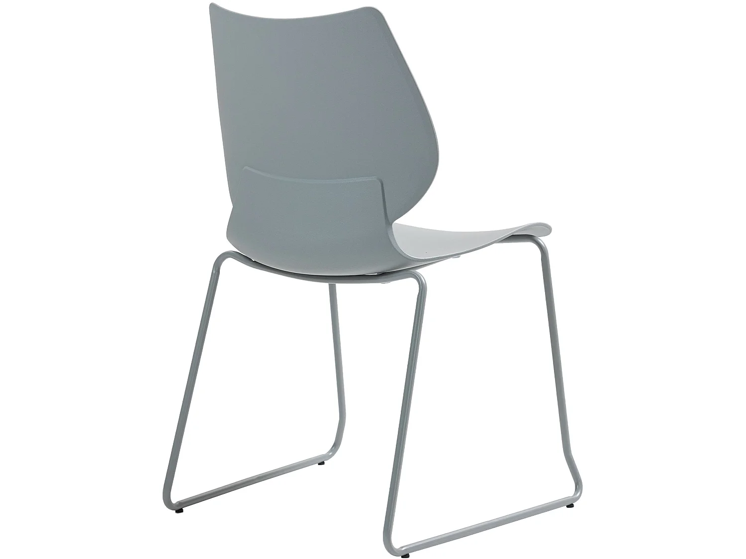 Chaise de conférence - Plastique - Gris - Houma