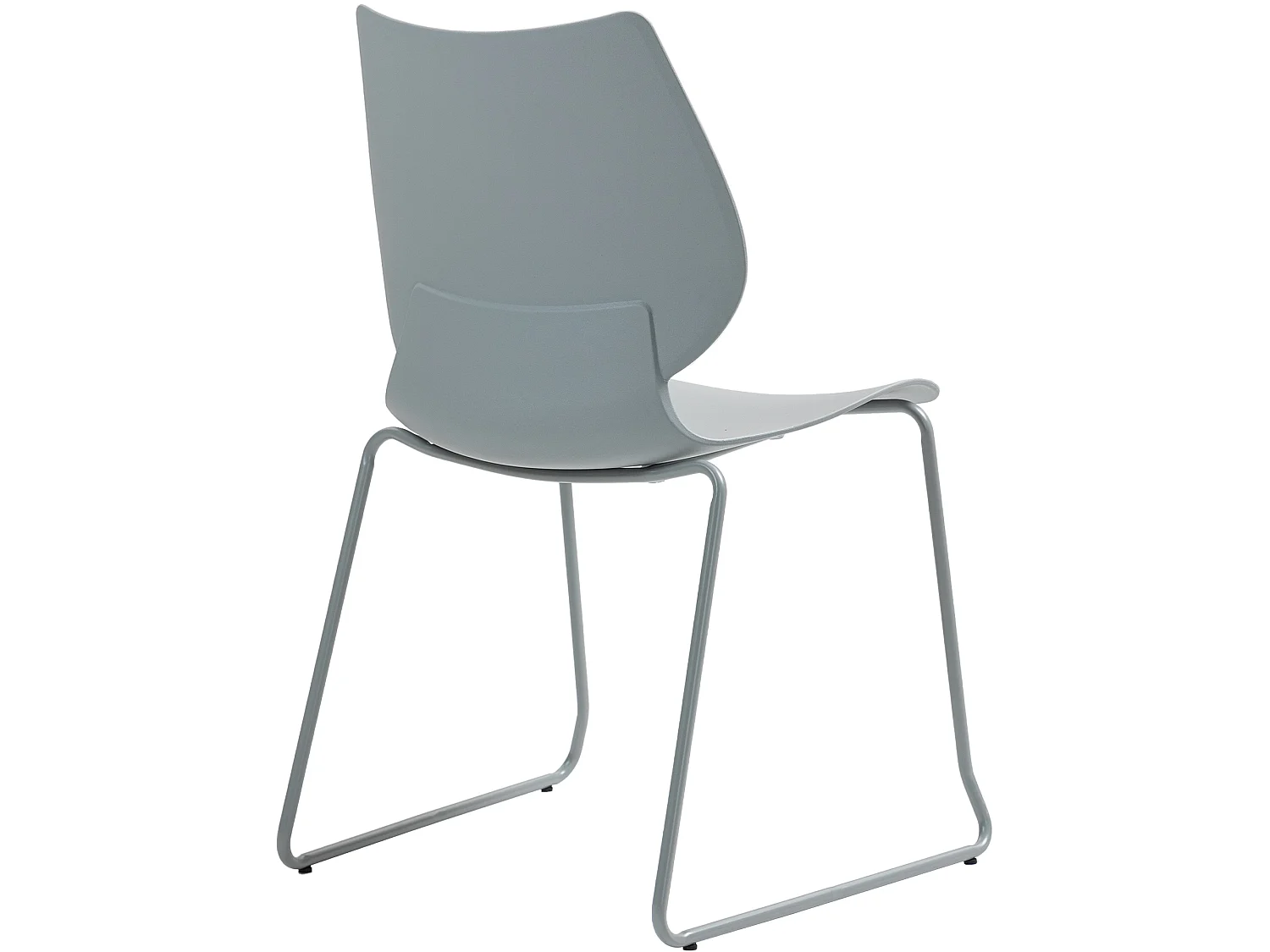 Chaise de conférence - Plastique - Gris - Houma