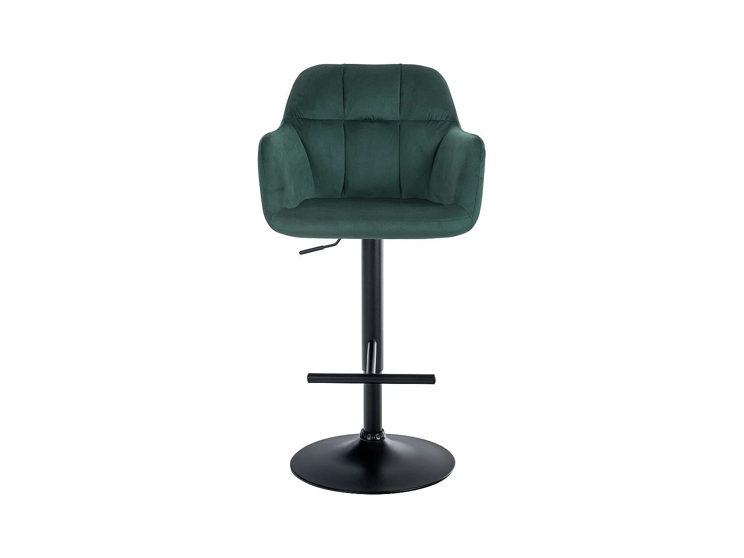 Tabouret de bar - Velours - Vert - Natoma