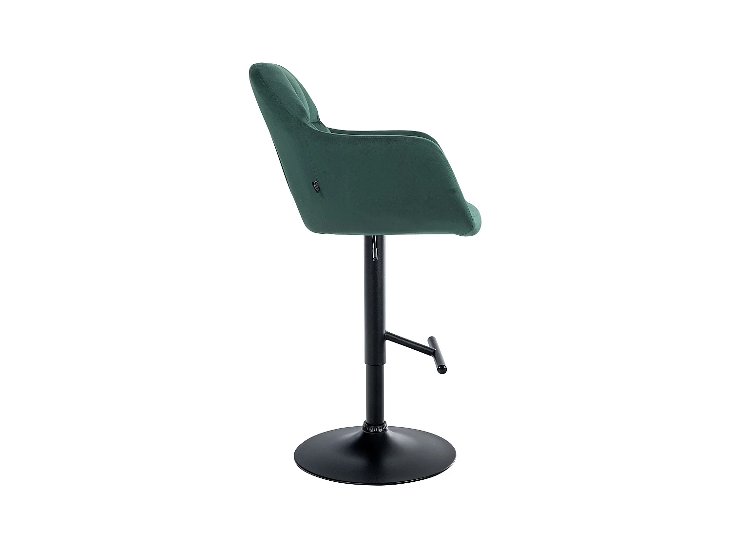 Tabouret de bar - Velours - Vert - Natoma