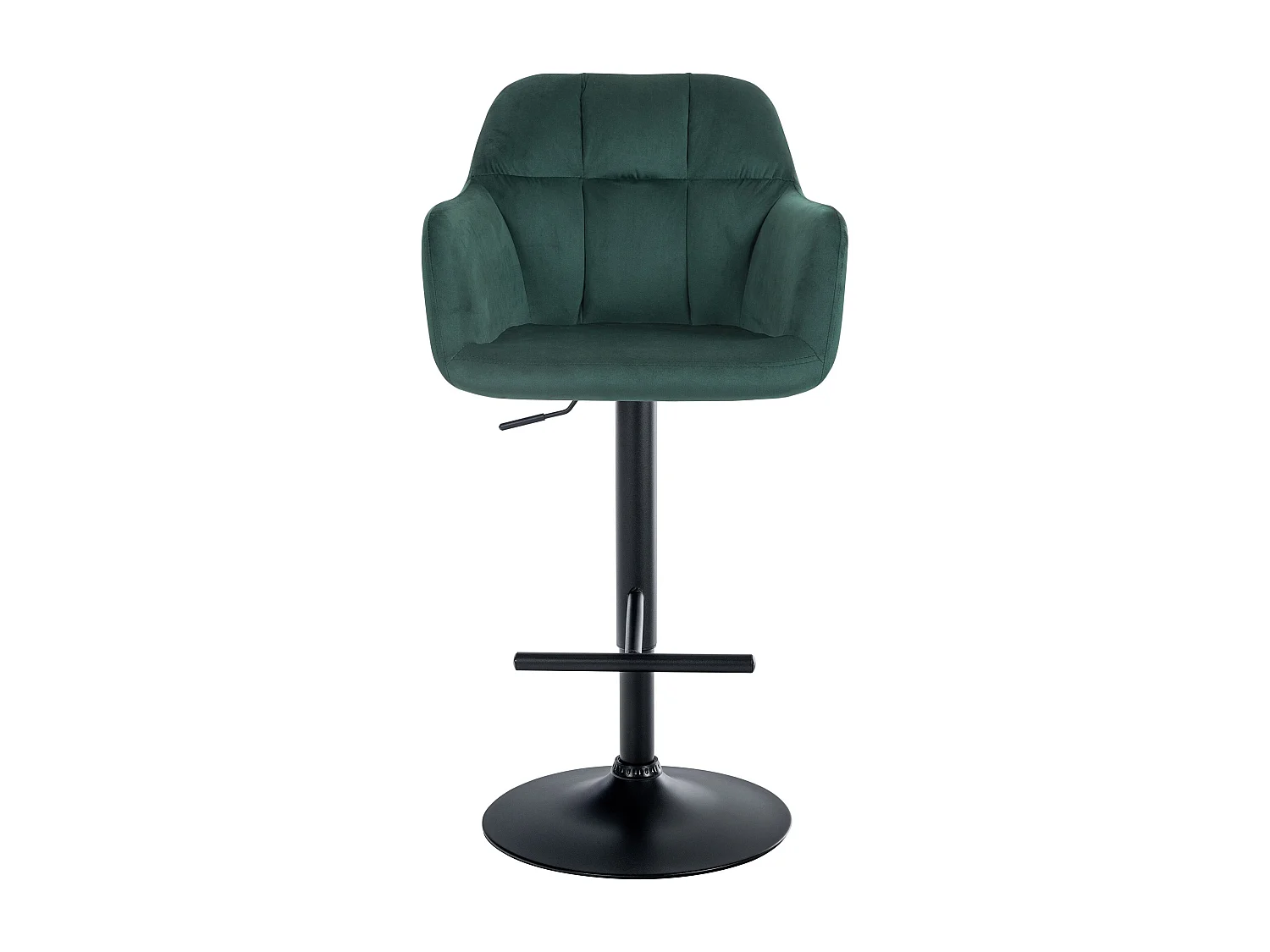 Tabouret de bar - Velours - Vert - Natoma