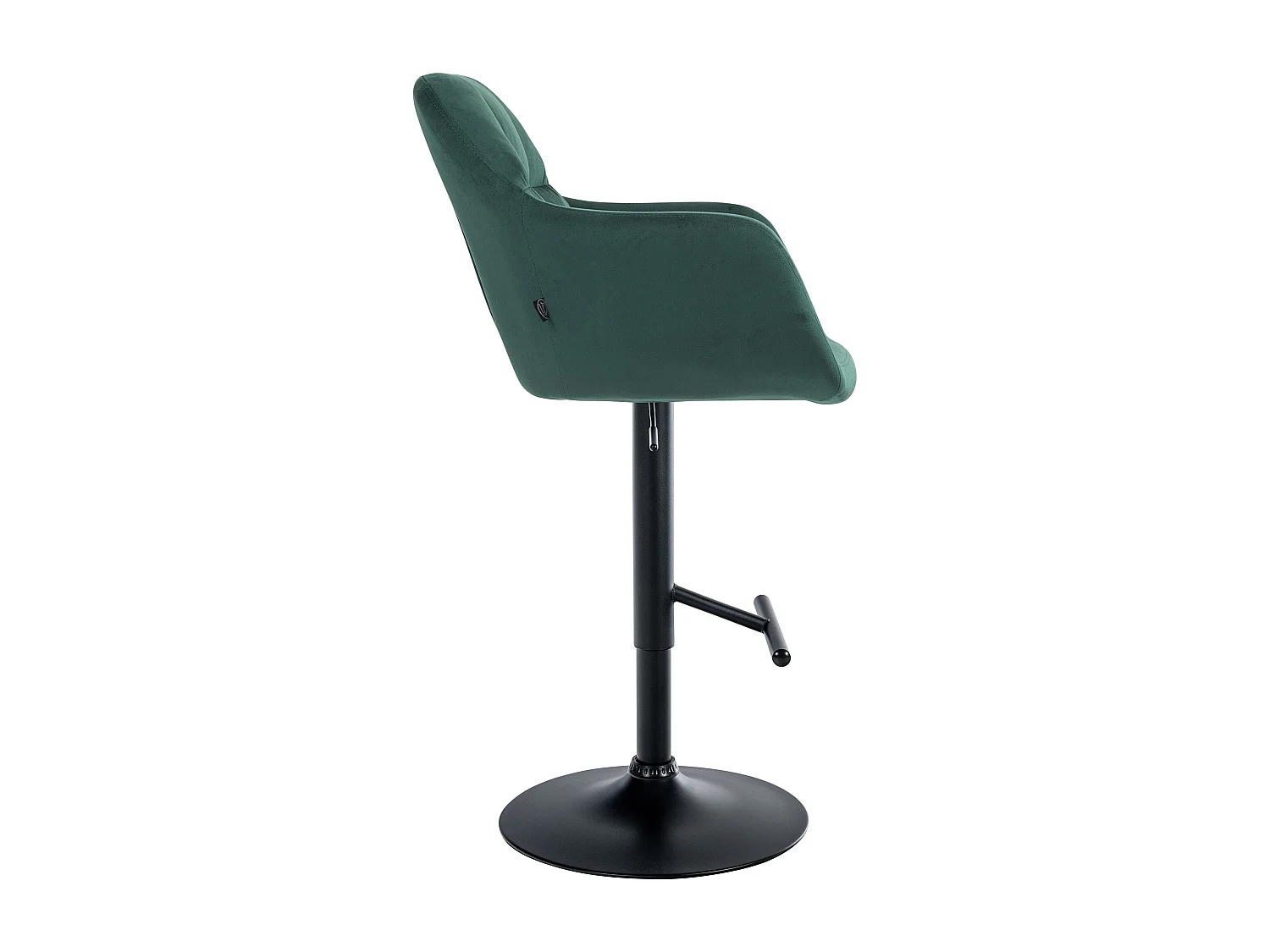 Tabouret de bar - Velours - Vert - Natoma