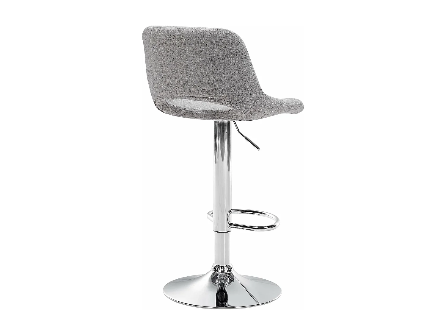 Tabouret de bar - Tissu - Gris clair - Camden