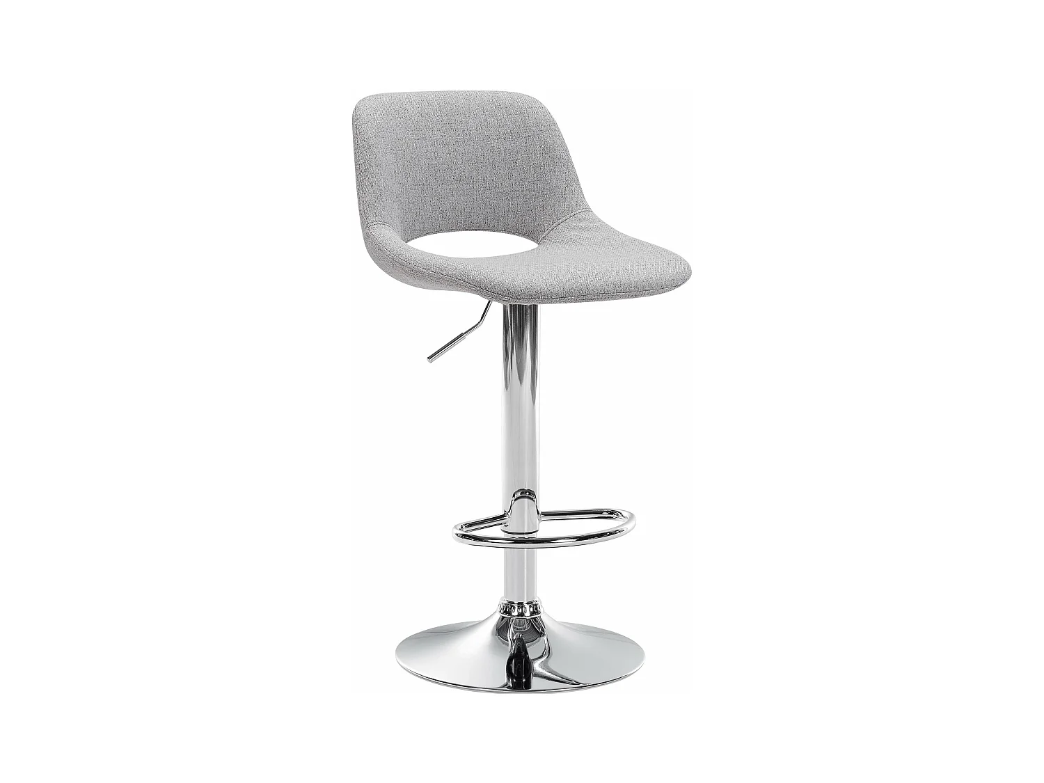 Tabouret de bar - Tissu - Gris clair - Camden