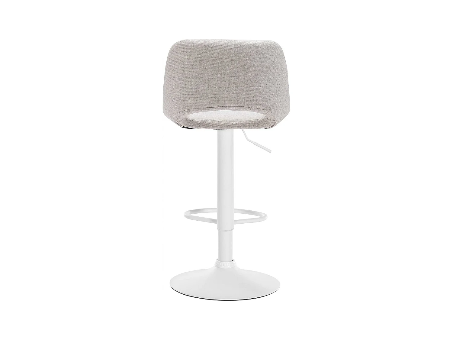 Lot de 2  Tabouret de bar - Tissu - Crème - Camden