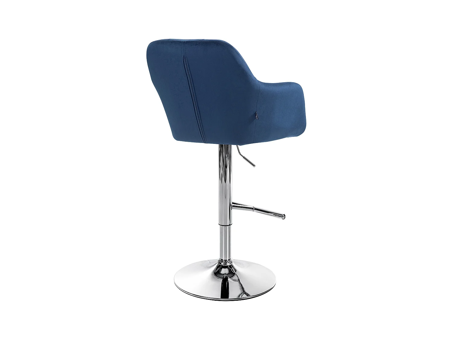 Tabouret de bar - Velours - Bleu - Natoma