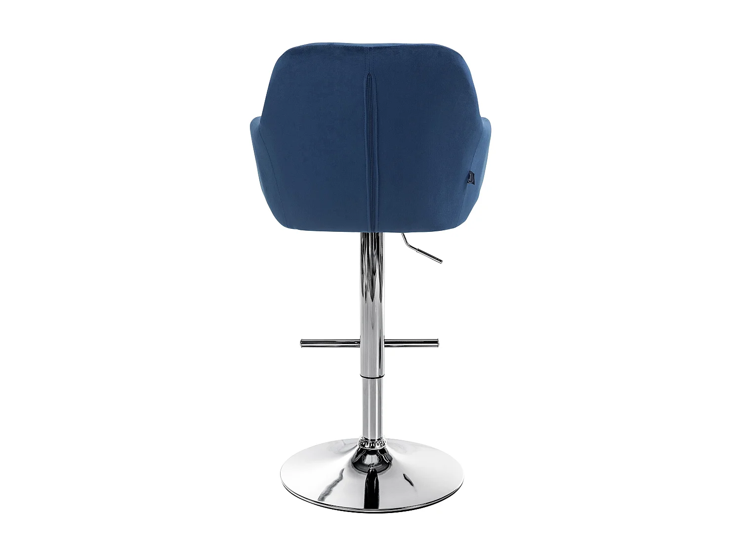 Tabouret de bar - Velours - Bleu - Natoma