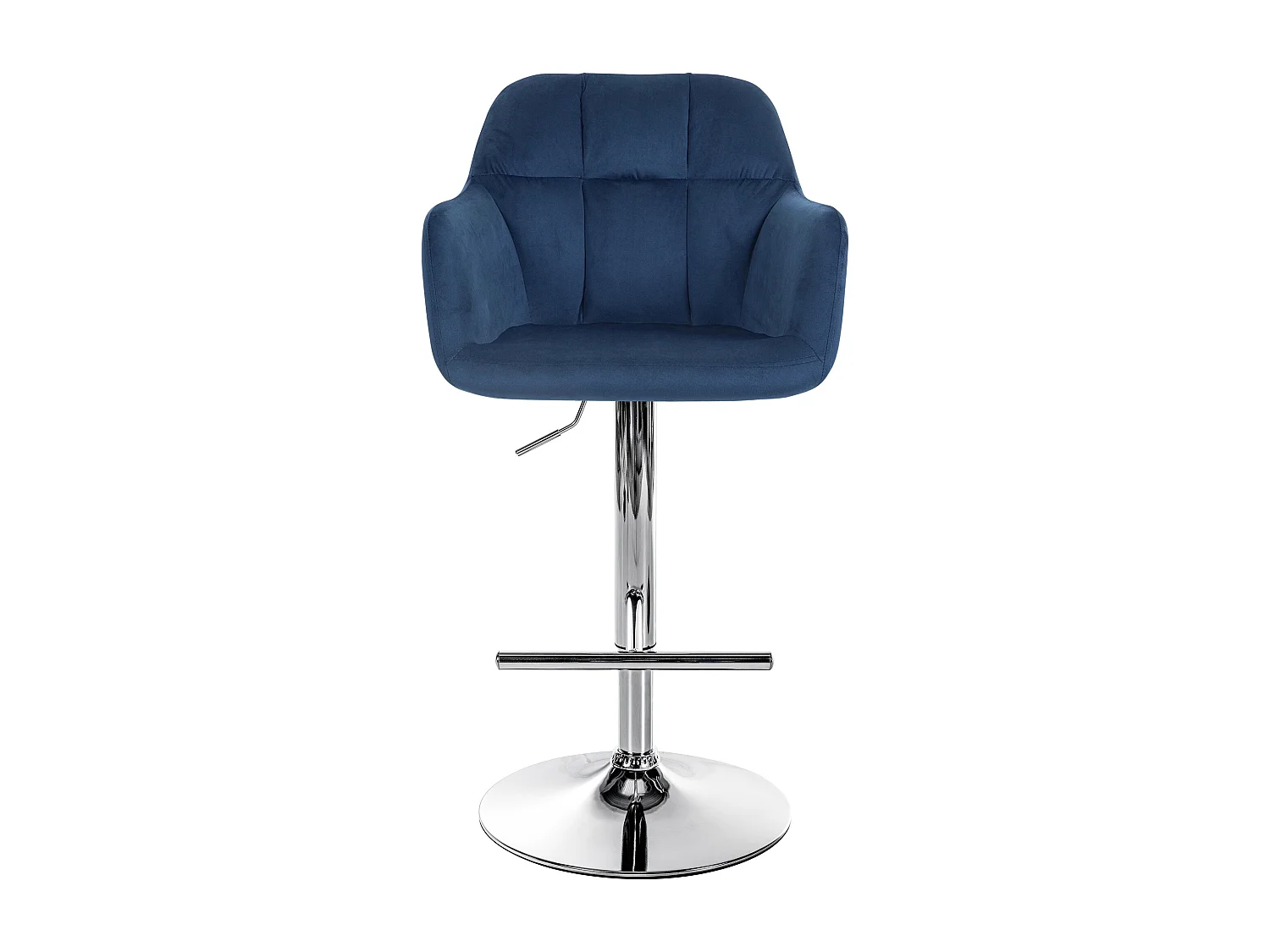 Tabouret de bar - Velours - Bleu - Natoma
