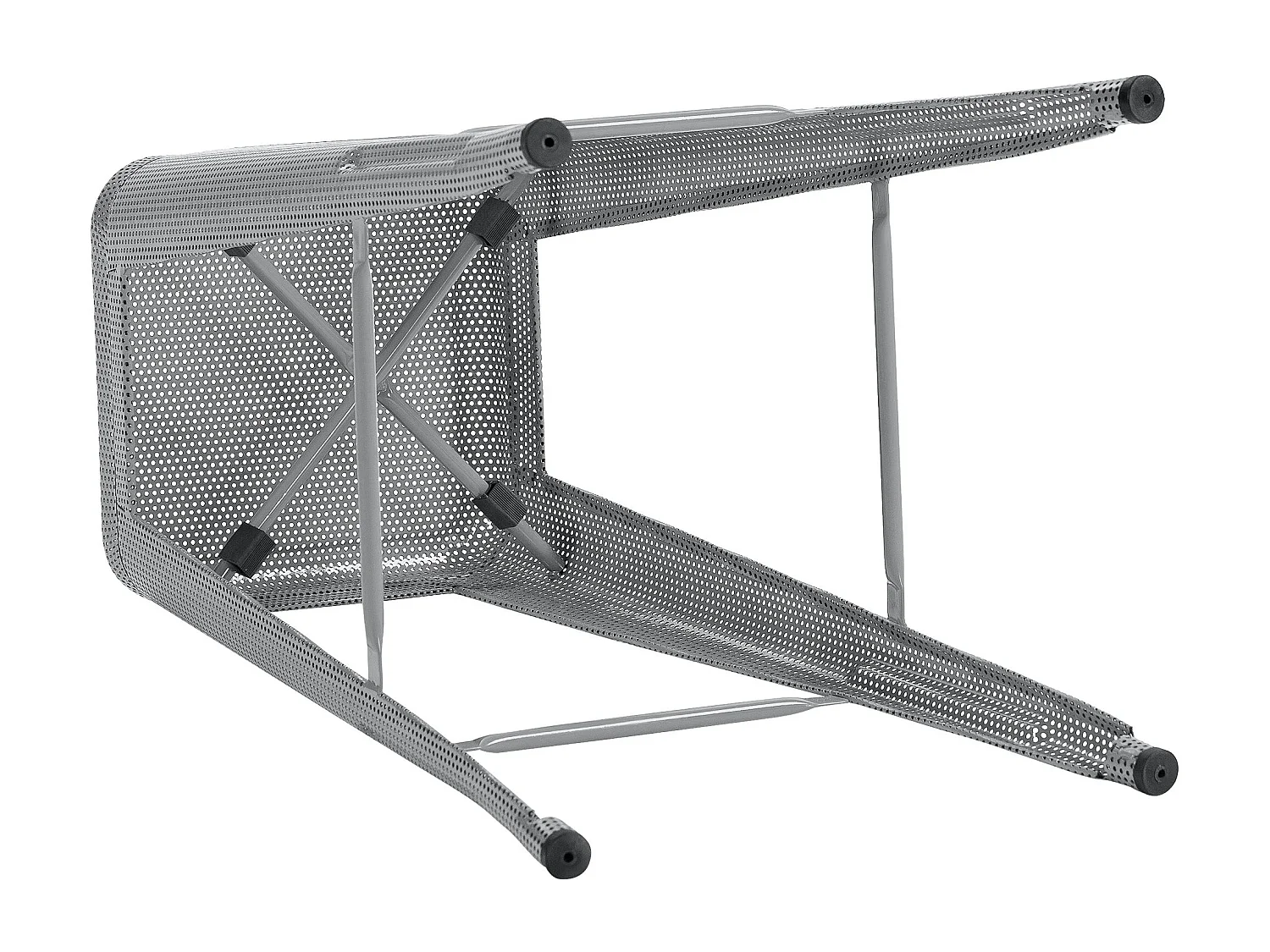 Lot de 4  Tabouret de bar - Métal - Argent - Fletcher