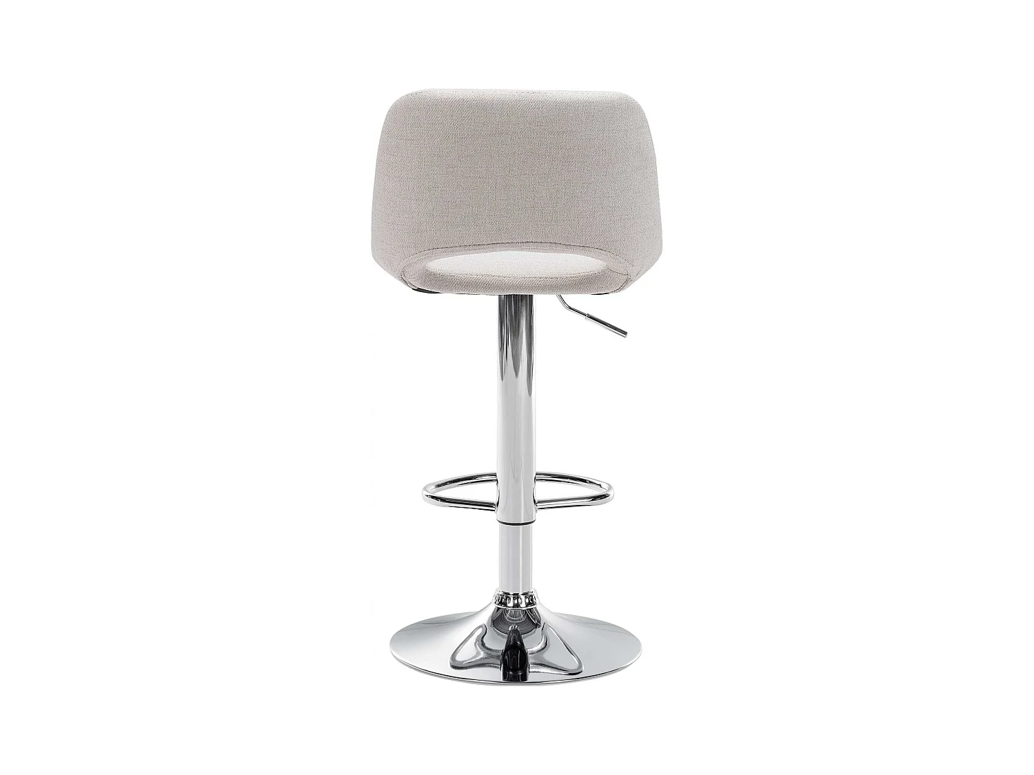 Lot de 2  Tabouret de bar - Tissu - Crème - Camden