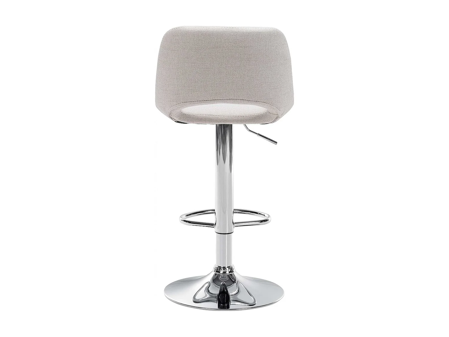Lot de 2  Tabouret de bar - Tissu - Crème - Camden