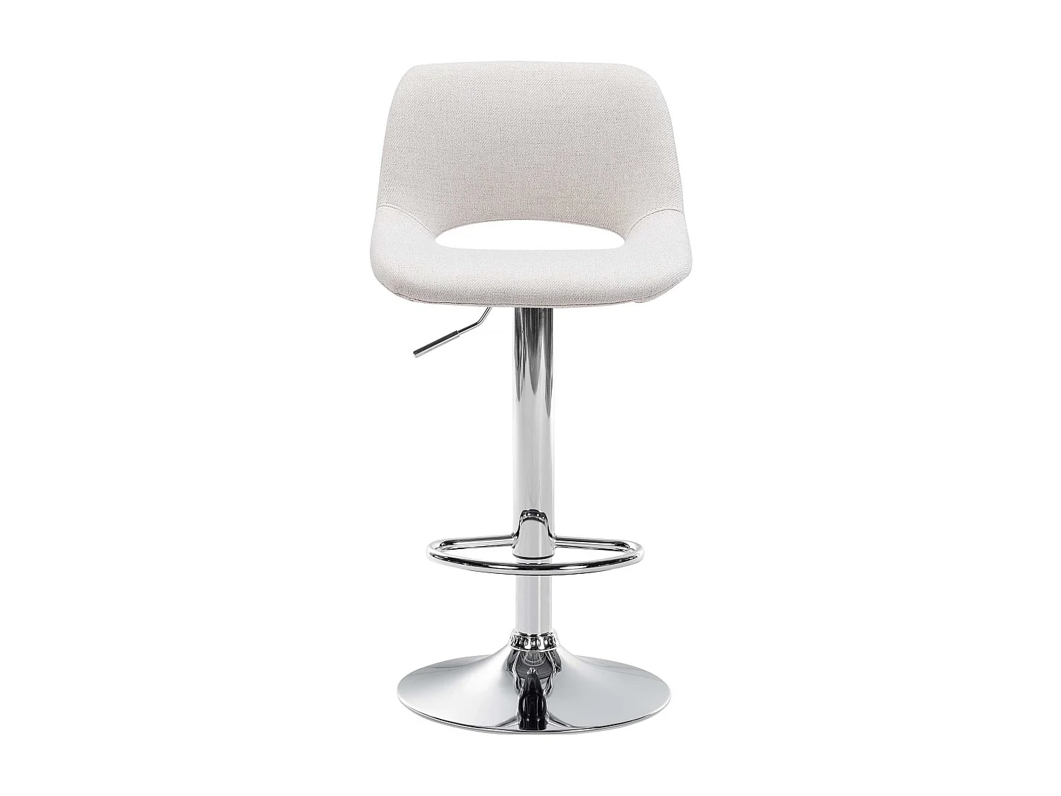 Lot de 2  Tabouret de bar - Tissu - Crème - Camden