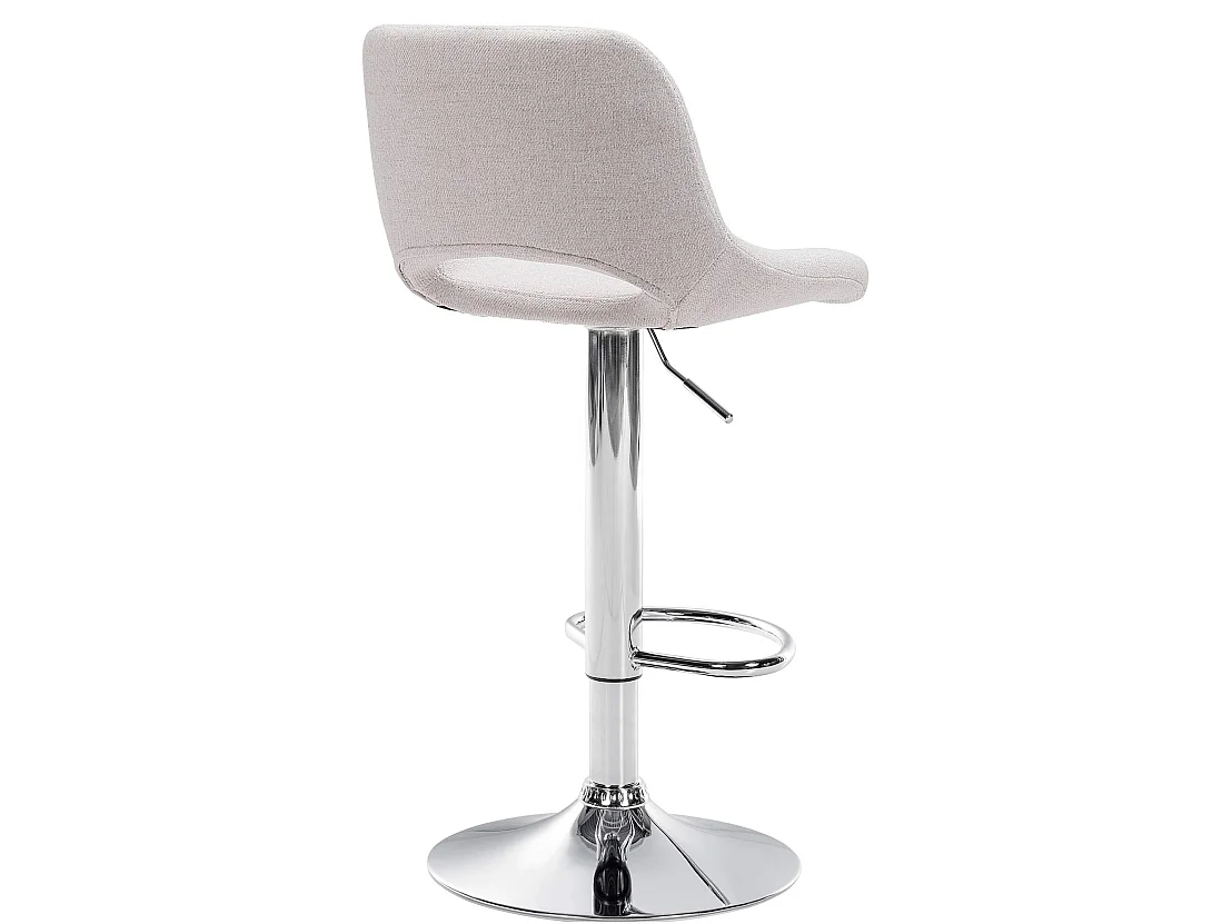 Lot de 2  Tabouret de bar - Tissu - Crème - Camden