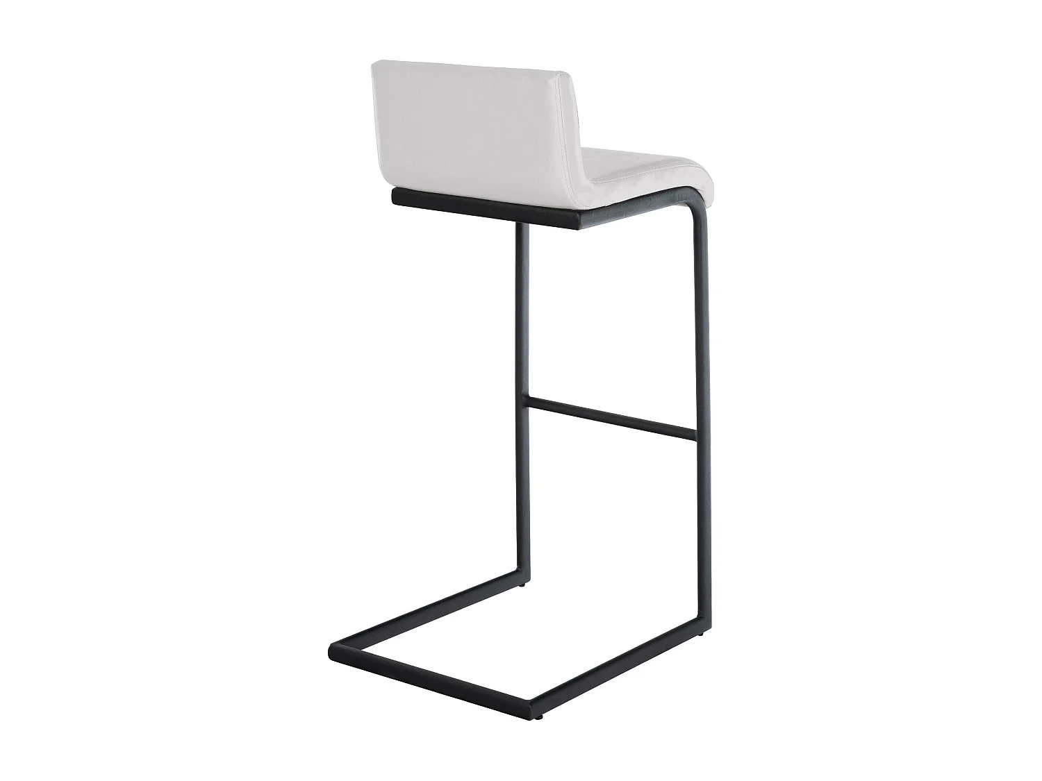 Tabouret de bar - Similicuir - Blanc - Newport
