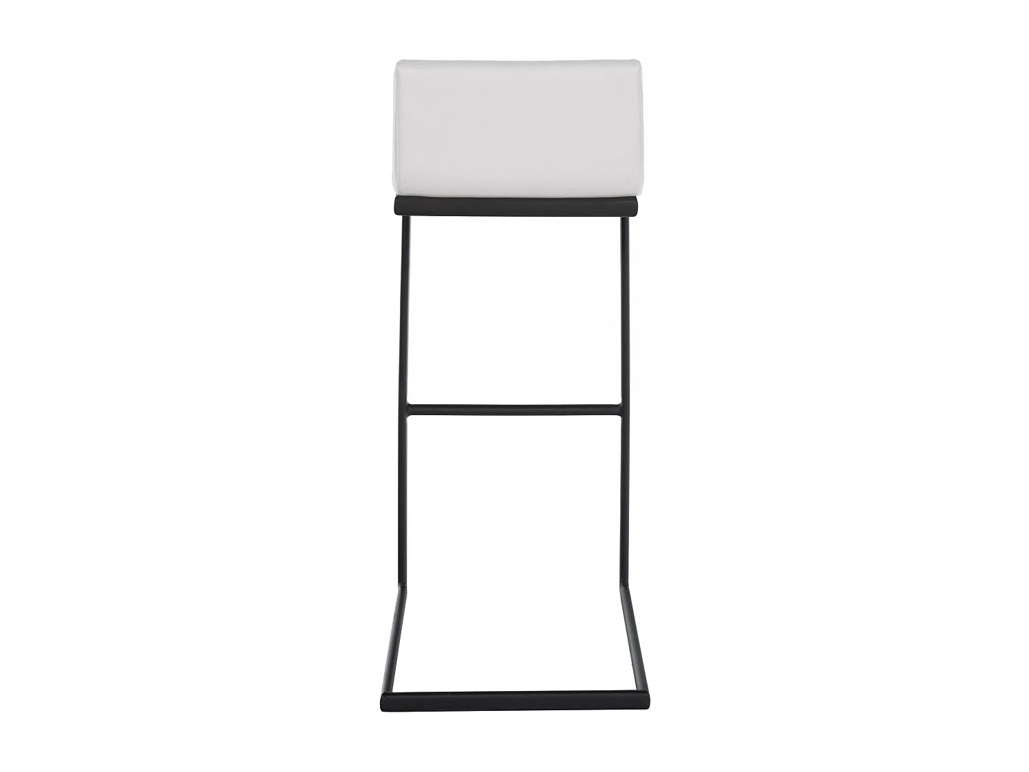 Tabouret de bar - Similicuir - Blanc - Newport
