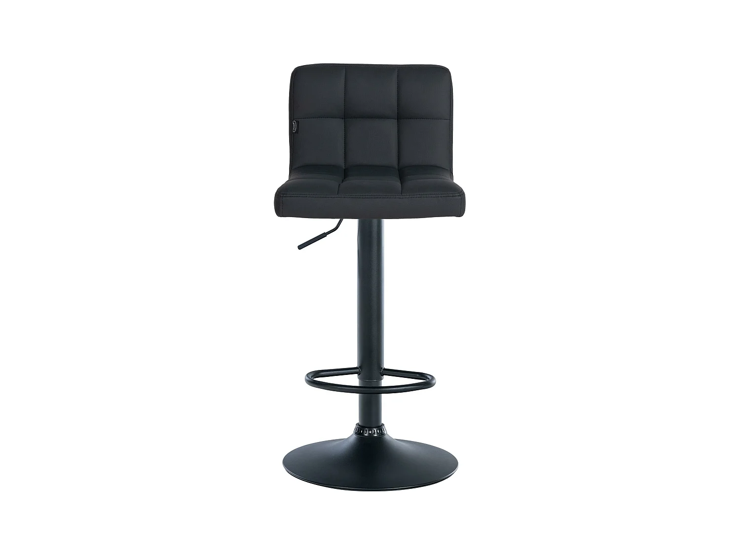 Lot de 4  Tabouret de bar - Similicuir - Noir - Feni