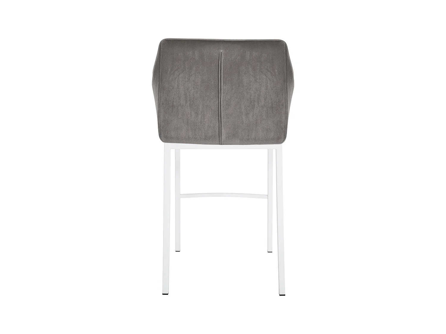 Lot de 2  Tabouret de bar - Velours - Gris - Damaso