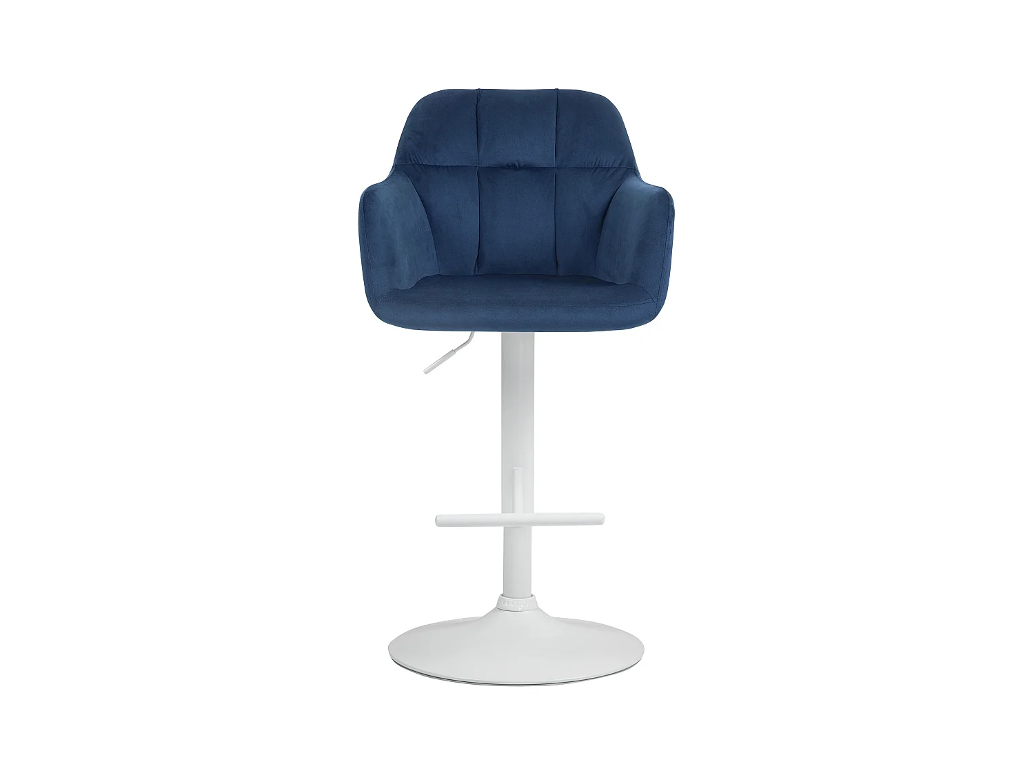 Tabouret de bar - Velours - Bleu - Natoma
