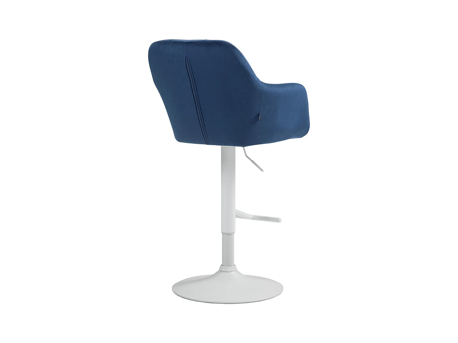 Tabouret de bar - Velours - Bleu - Natoma