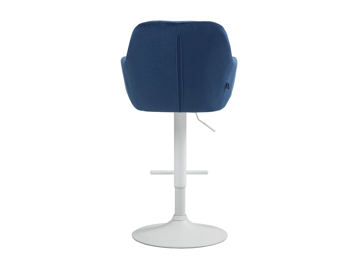 Tabouret de bar - Velours - Bleu - Natoma