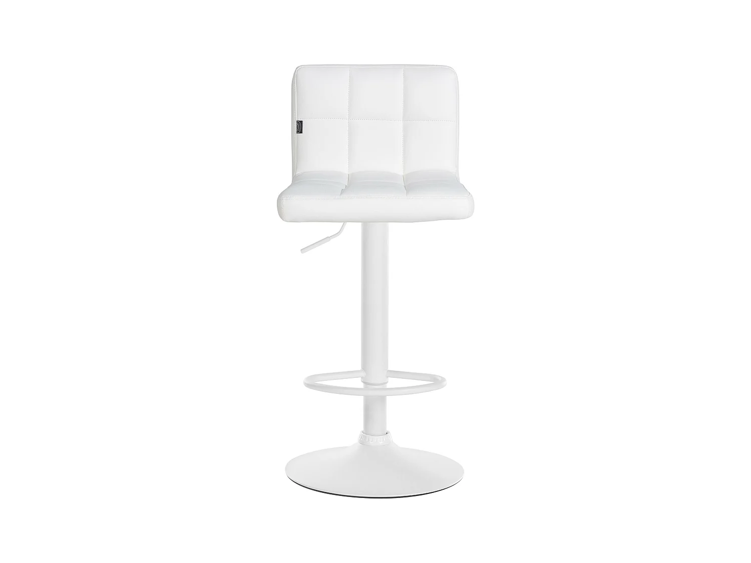 Lot de 4  Tabouret de bar - Similicuir - Blanc - Feni