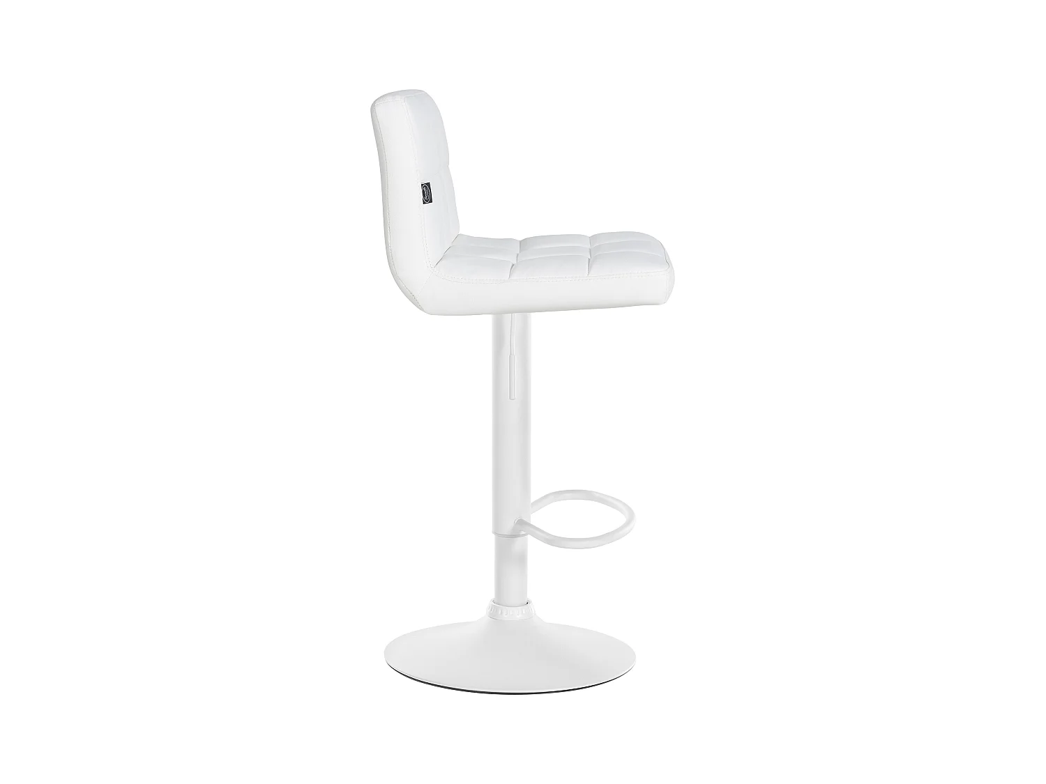 Lot de 2  Tabouret de bar - Similicuir & Blanc - Blanc - Feni