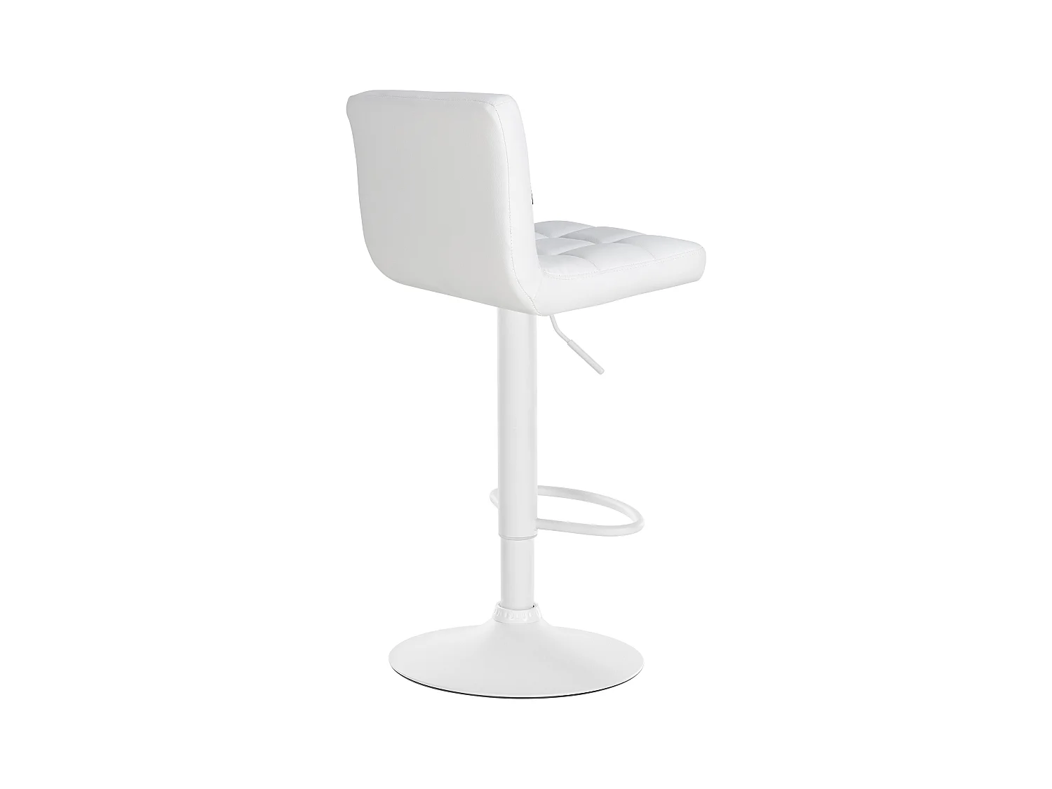 Lot de 2  Tabouret de bar - Similicuir & Blanc - Blanc - Feni