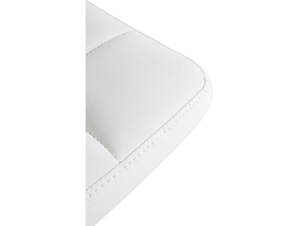 Lot de 2  Tabouret de bar - Similicuir & Blanc - Blanc - Feni