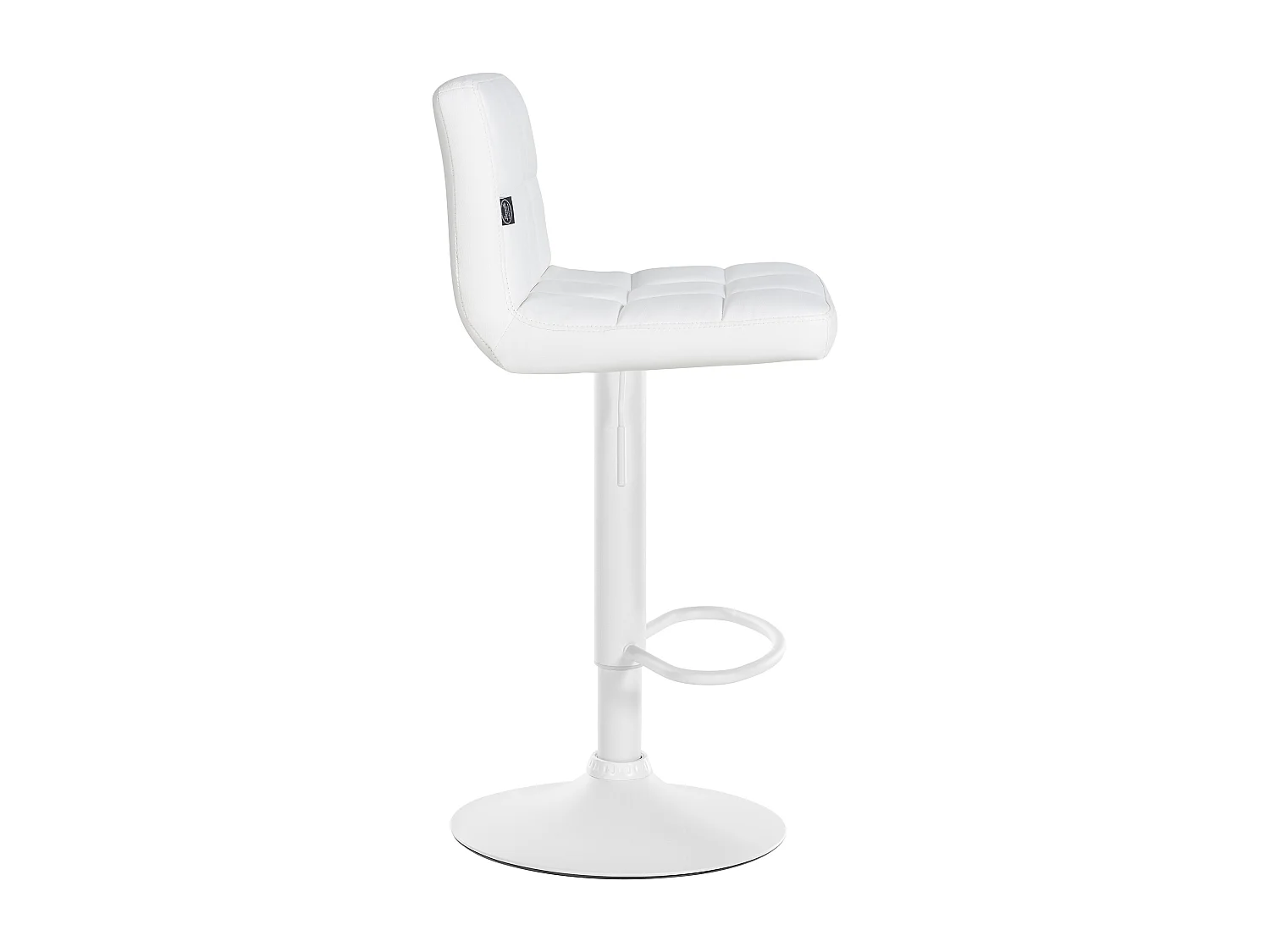 Lot de 2  Tabouret de bar - Similicuir & Blanc - Blanc - Feni