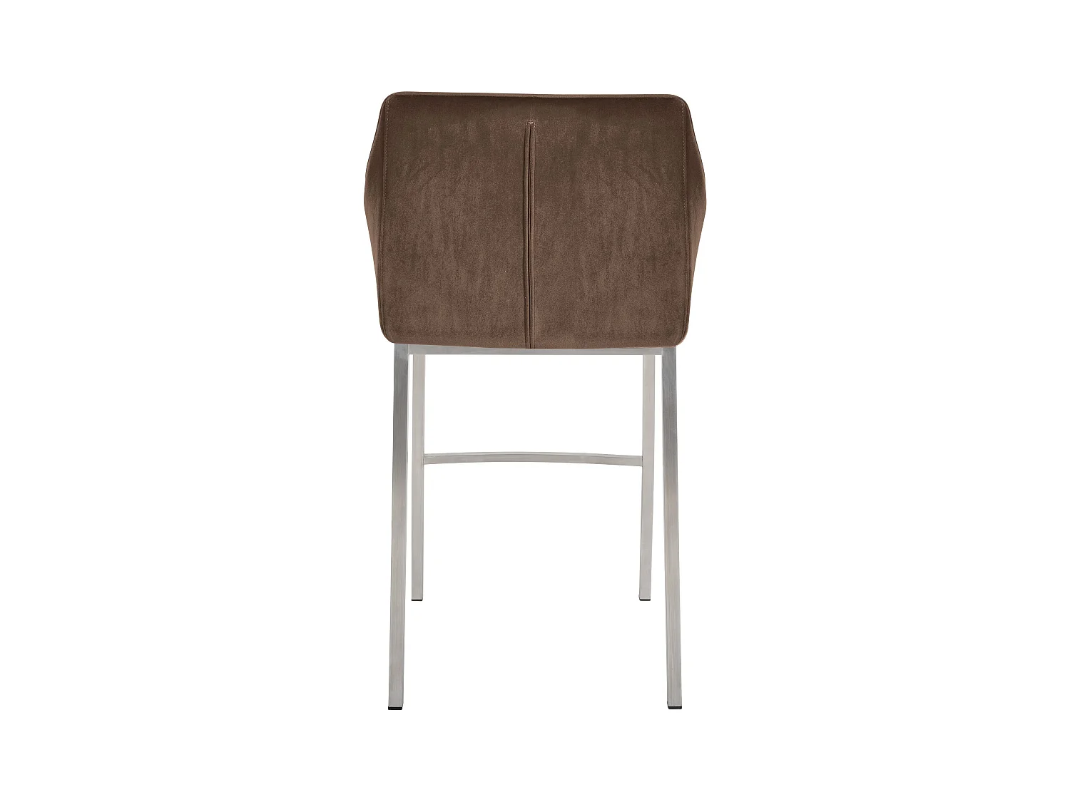 Lot de 2  Tabouret de bar - Velours - Marron - Damaso