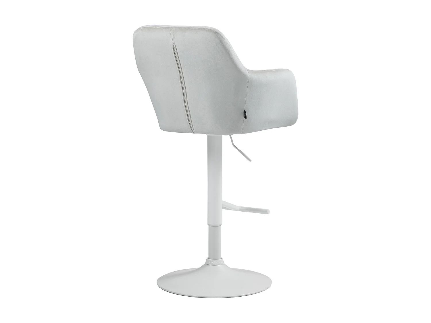 Tabouret de bar - Velours - Crème - Natoma