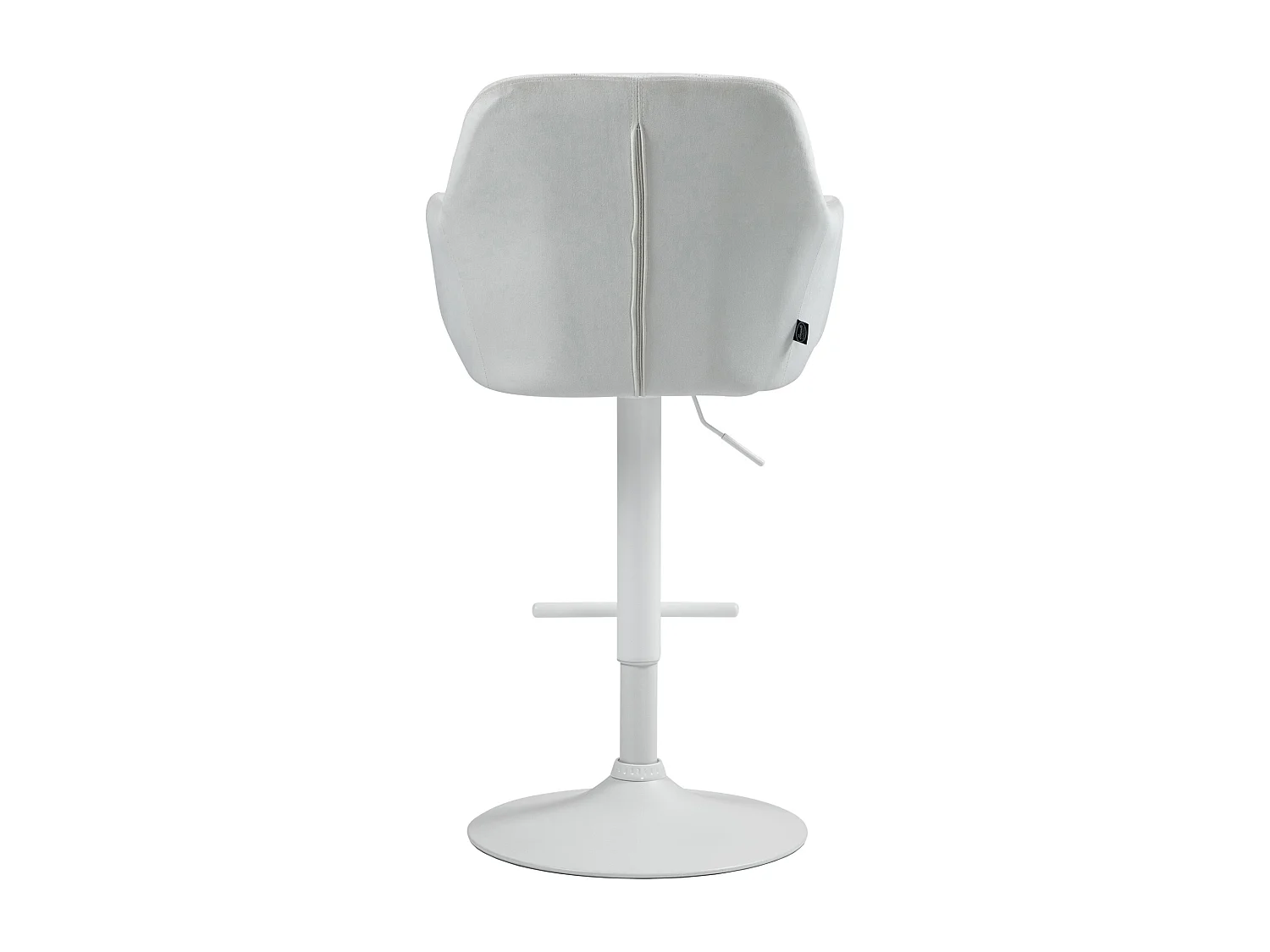 Tabouret de bar - Velours - Crème - Natoma