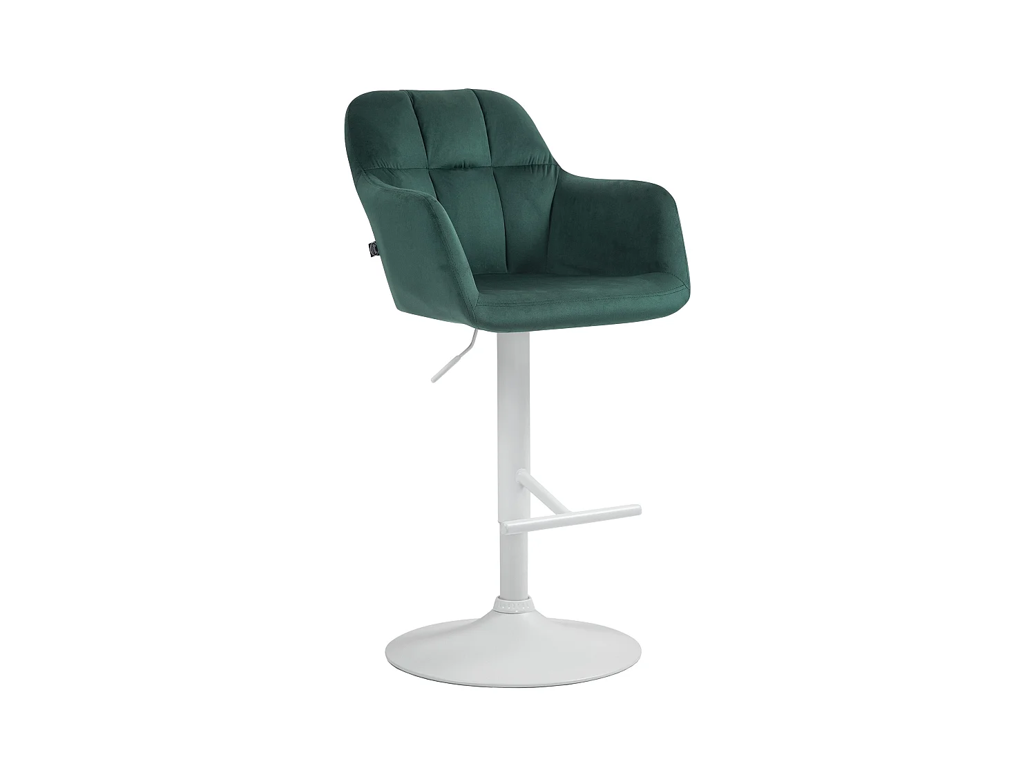Tabouret de bar - Velours - Vert - Natoma
