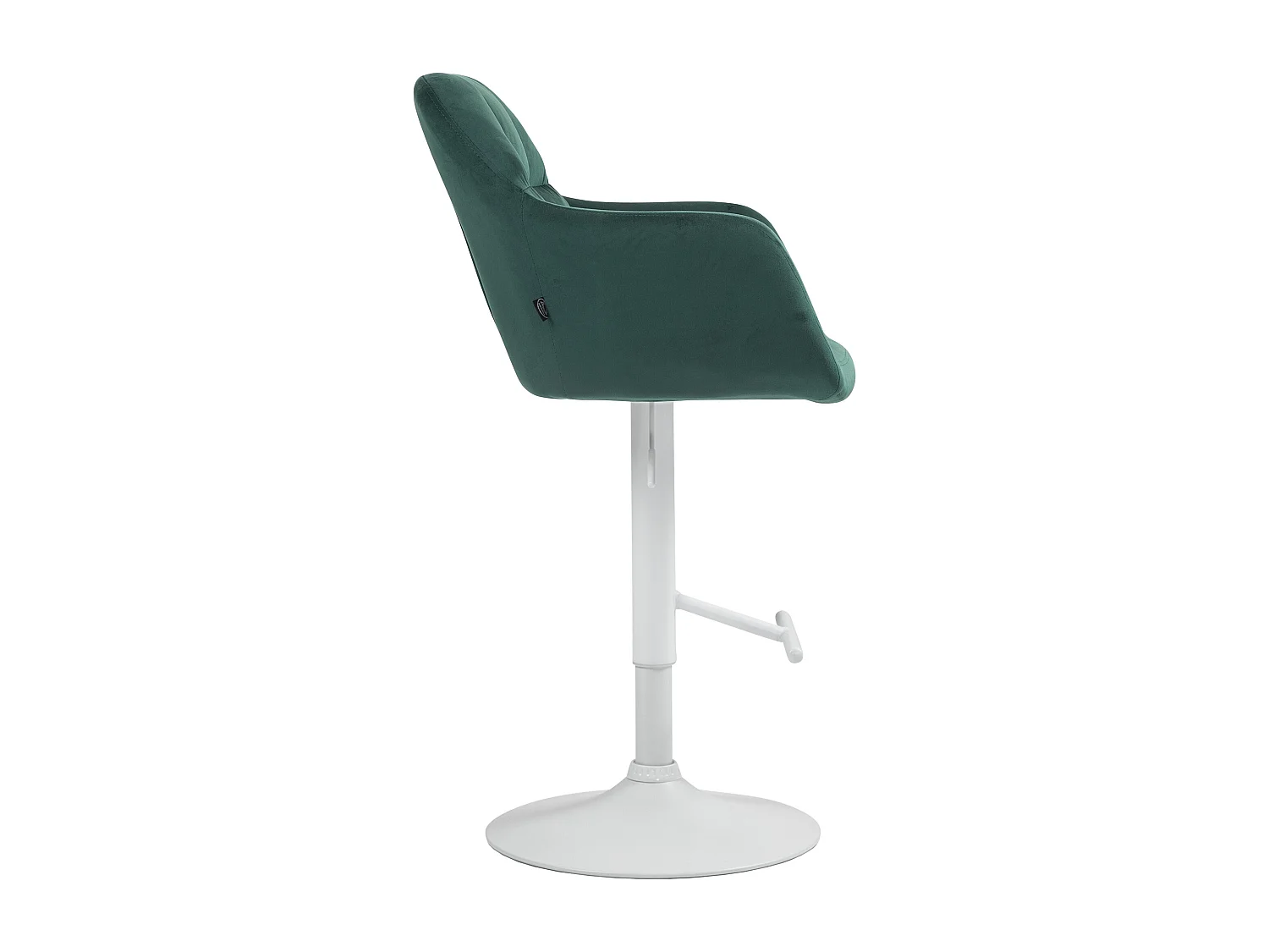Tabouret de bar - Velours - Vert - Natoma