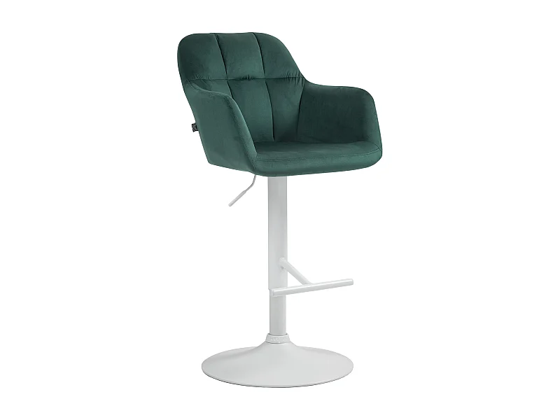 Tabouret de bar - Velours - Vert - Natoma