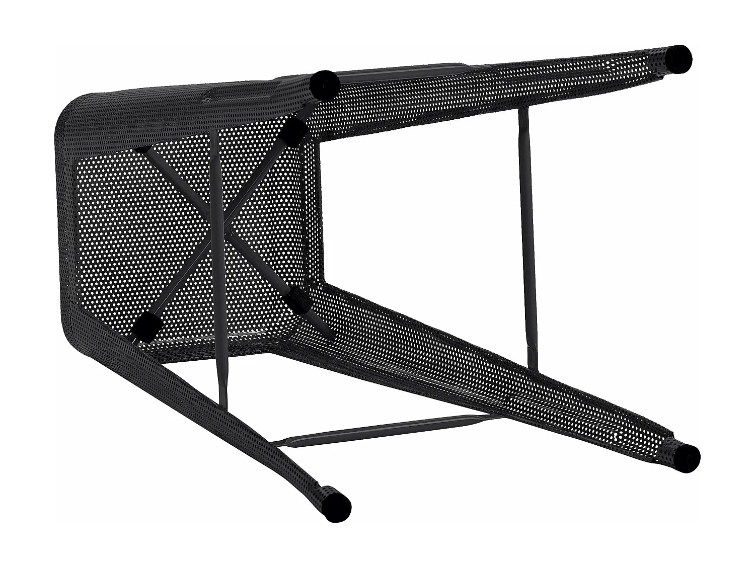 Lot de 4  Tabouret de bar - Métal - Noir - Fletcher