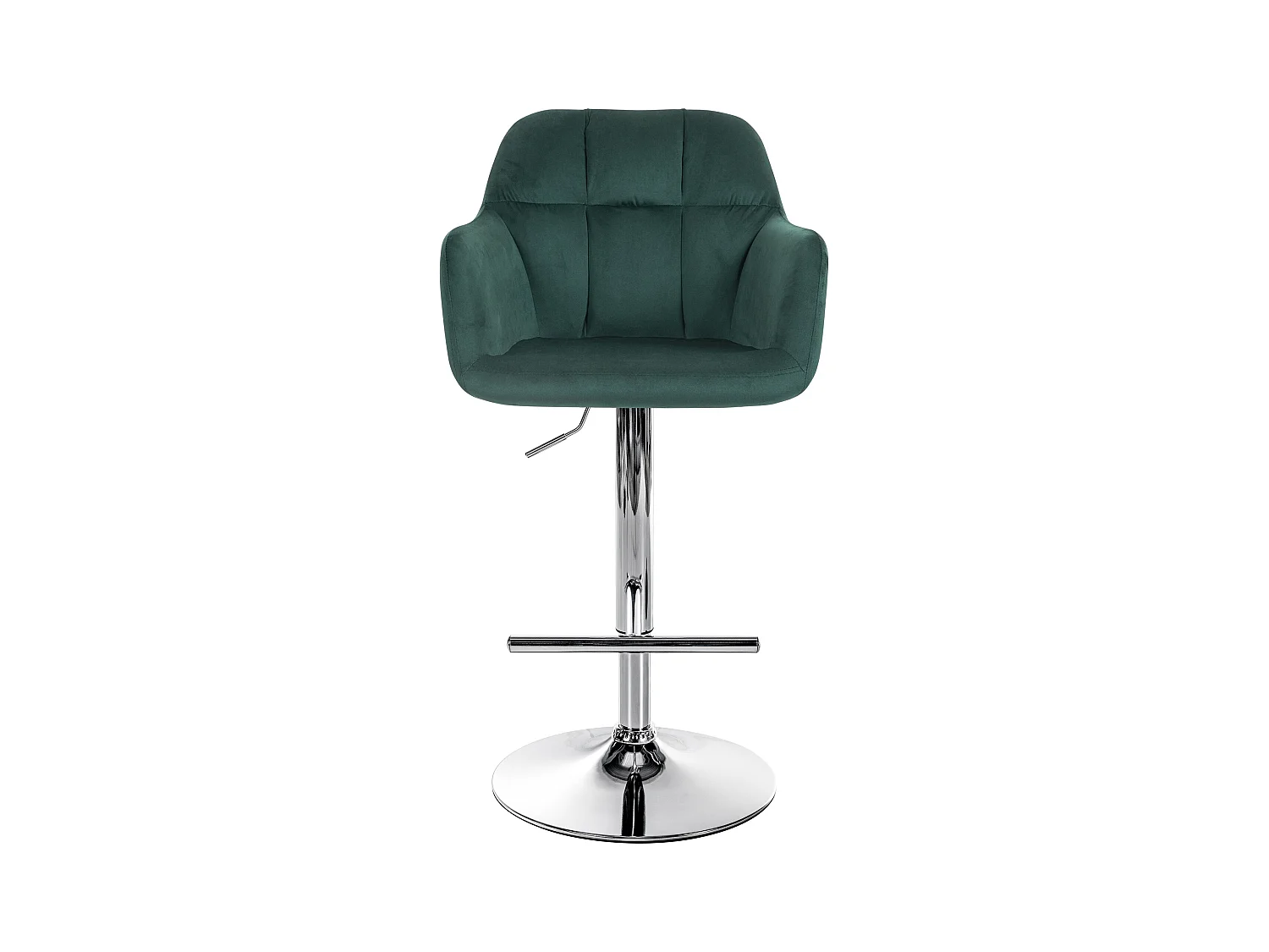 Tabouret de bar - Velours - Vert - Natoma