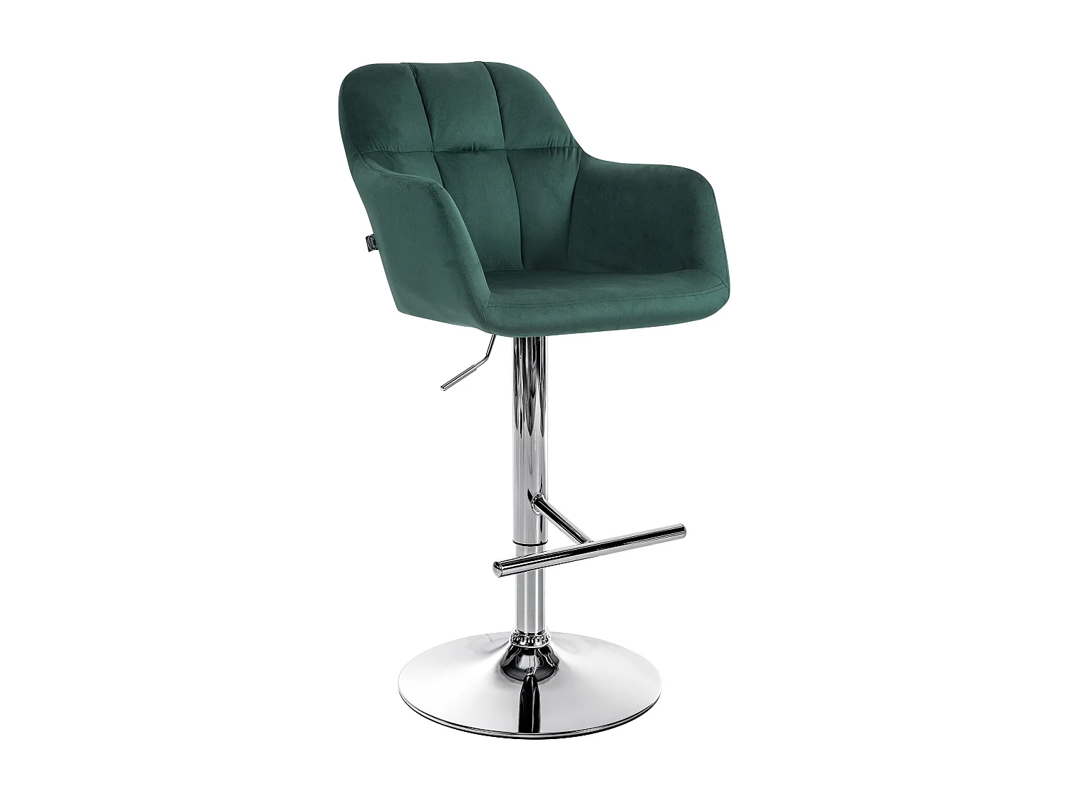 Tabouret de bar - Velours - Vert - Natoma