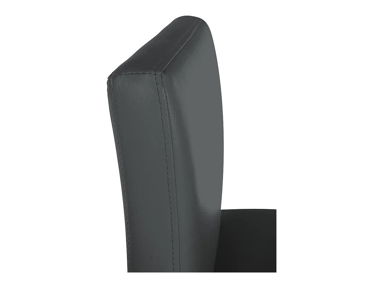 Tabouret de bar - Similicuir - Gris foncé - Newport