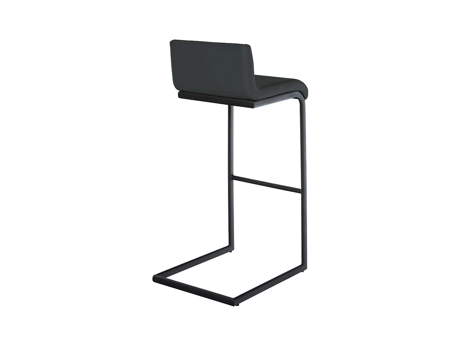 Tabouret de bar - Similicuir - Gris foncé - Newport