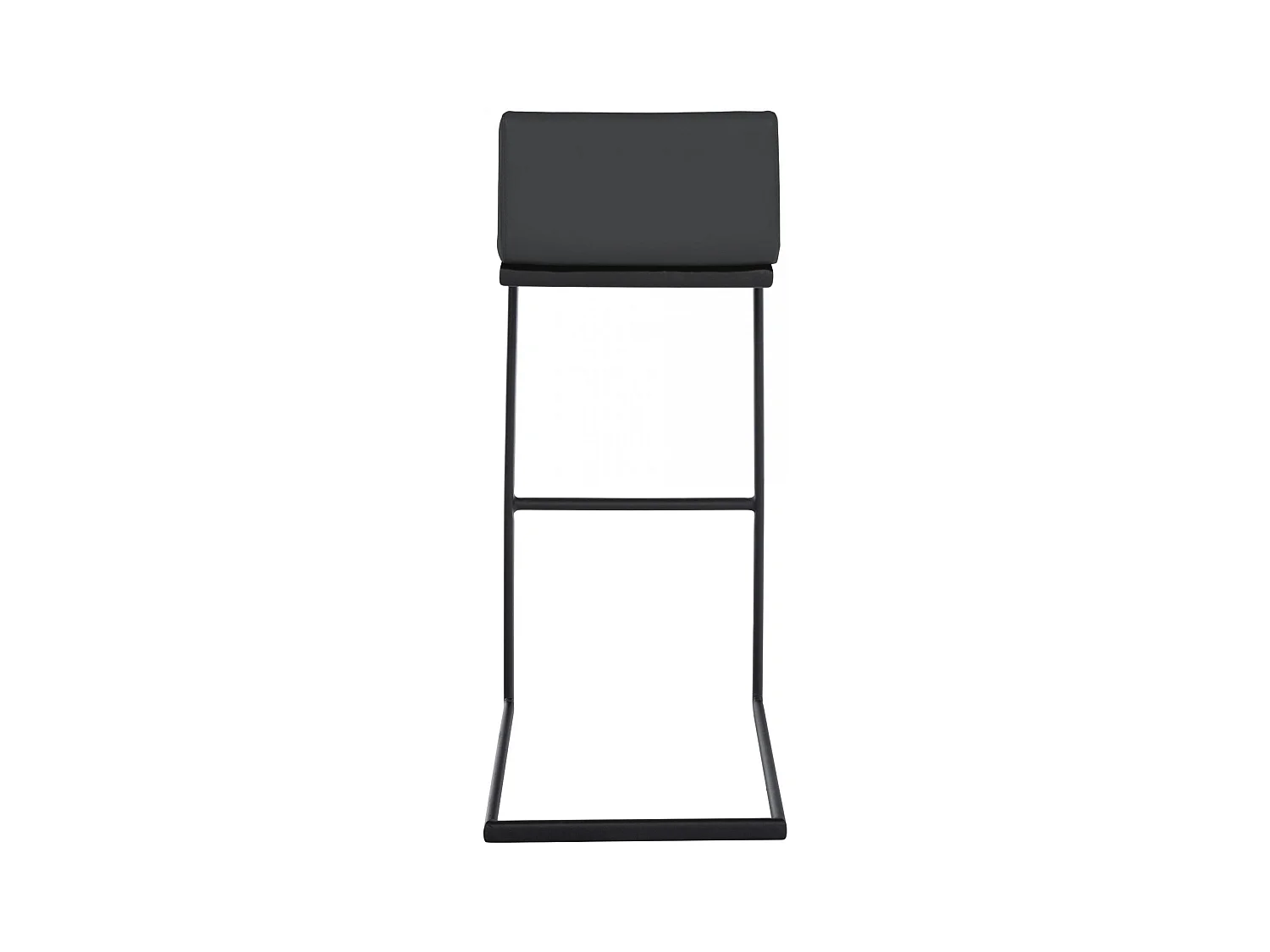 Tabouret de bar - Similicuir - Gris foncé - Newport