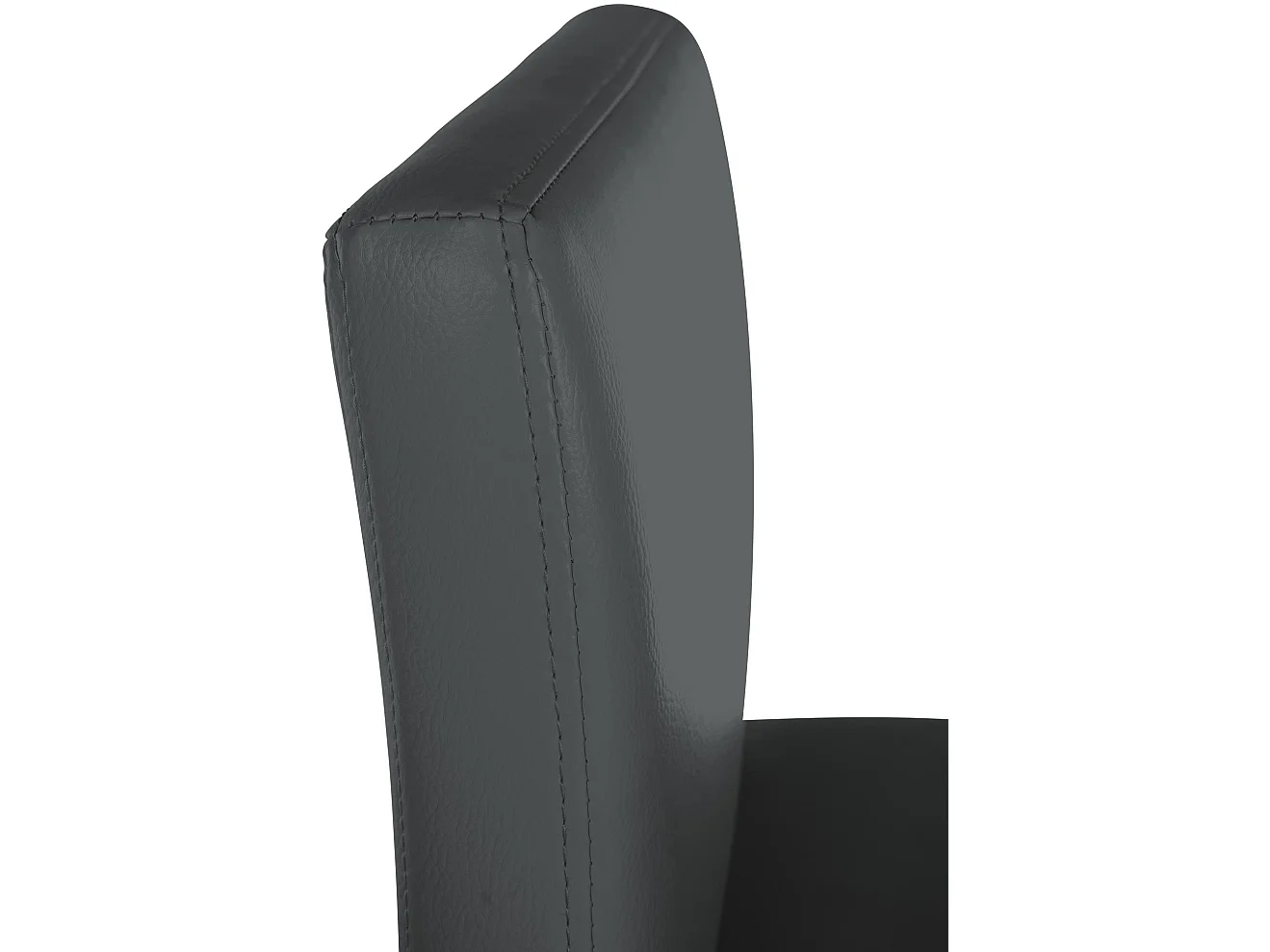 Tabouret de bar - Similicuir - Gris foncé - Newport