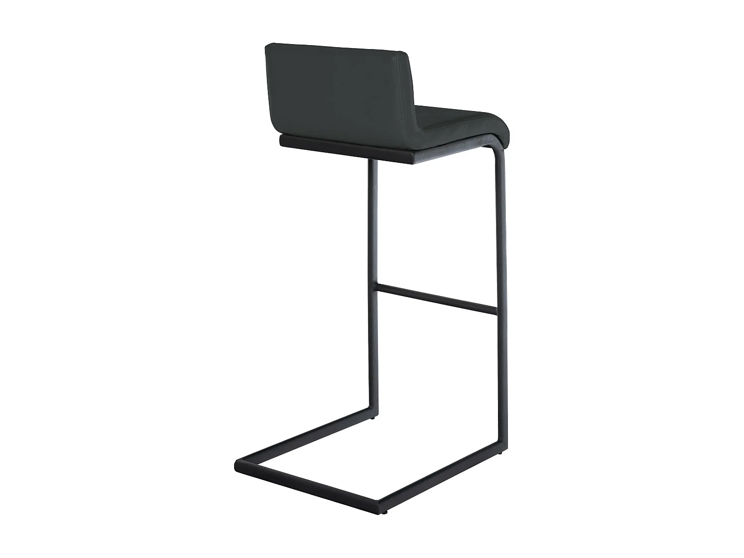 Tabouret de bar - Similicuir - Gris foncé - Newport