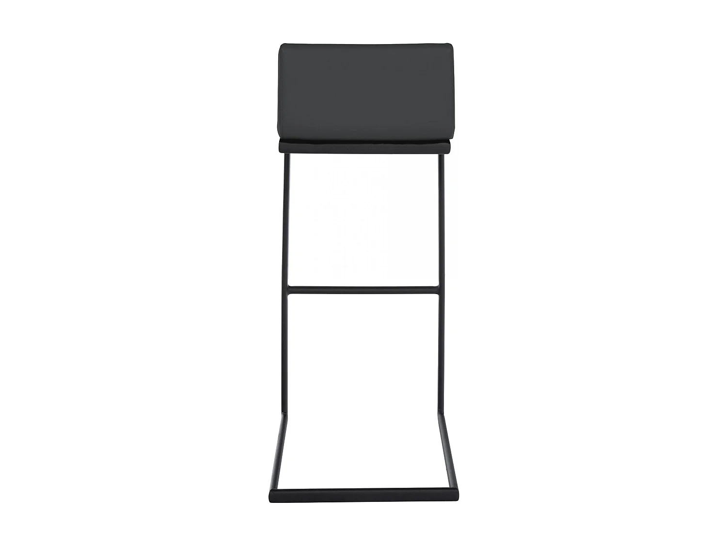 Tabouret de bar - Similicuir - Gris foncé - Newport