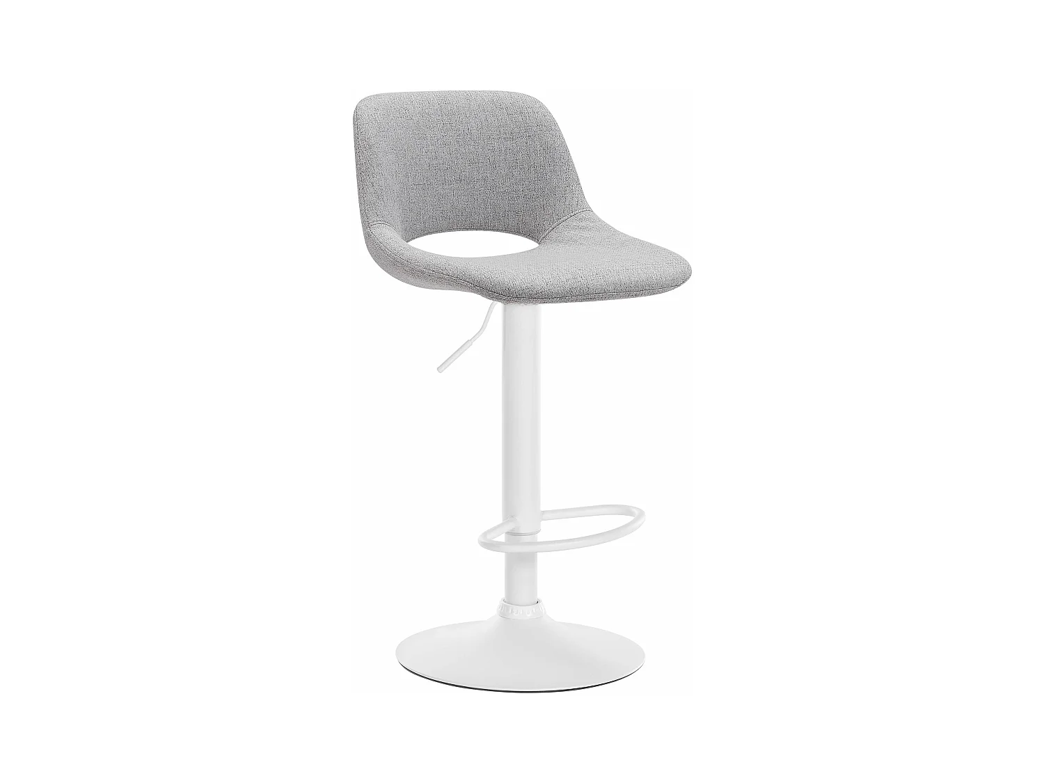 Tabouret de bar - Tissu - Gris clair - Camden