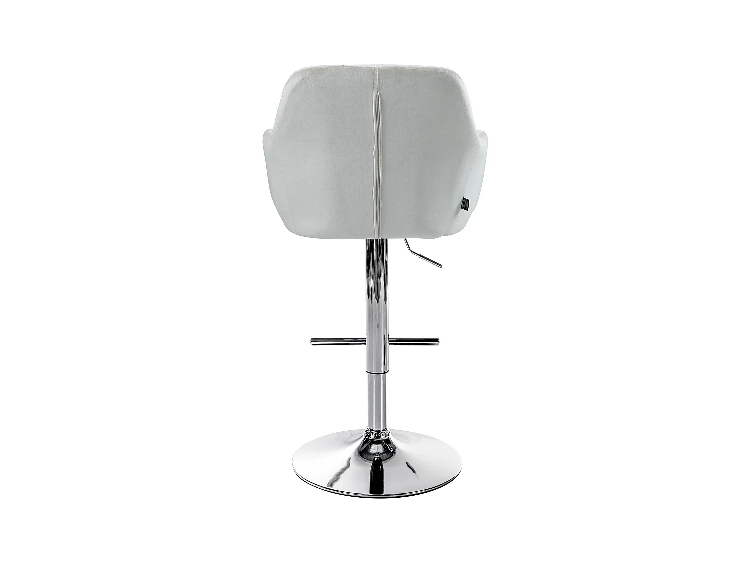 Tabouret de bar - Velours - Crème - Natoma